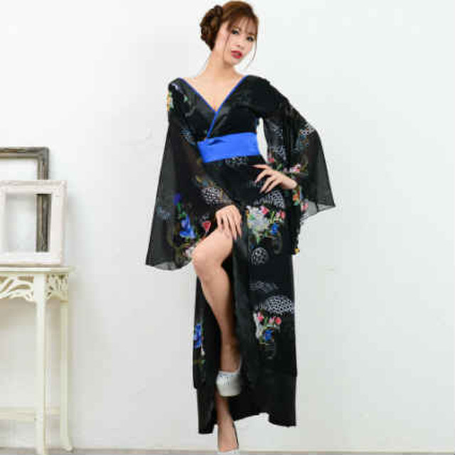 浴衣 ドレス 大人 着物 和風 花魁 コスプレ よさこい 衣装 浴衣ドレス Jewel ジュエル 花柄 着物ドレス 花魁ドレス ドレスショップjewel