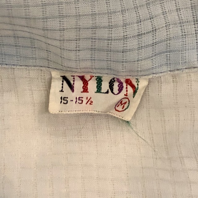 ヴィンテージ 50s Nylon シースルー チェック柄シャツ メンズm Taro1985