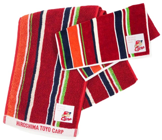 カープコラボ 今治マフラータオル ヒロシマ カープ スリーズ ルージュ Hiroshima Carp Cerise Rouge 広島アスリートマガジン オンラインショップ
