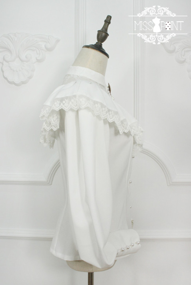 ゴスロリ Aライン 長袖 ワンピース 白 ロリータ ゴシック ホワイト Gl 05 Benectgoth