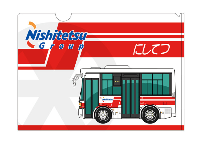 西鉄バス 通称 赤バス クリアファイル 東日本車両工房 Webshop のりもの工房