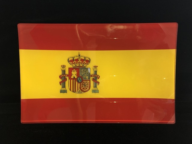 ガラス皿 スペイン国旗 On Lineshop