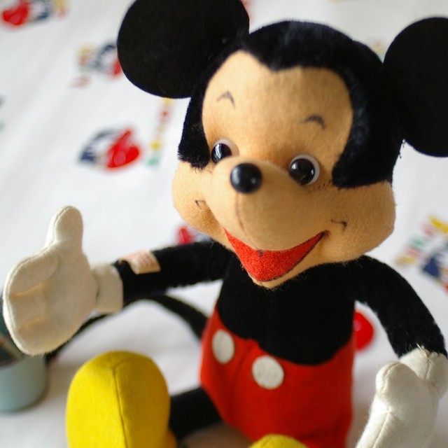 M02 ドイツ製シュコー ミッキーマウス ディズニー ヴィンテージ ぬいぐるみ Schuco Micky Mouse Flohmarkt フローマルクト