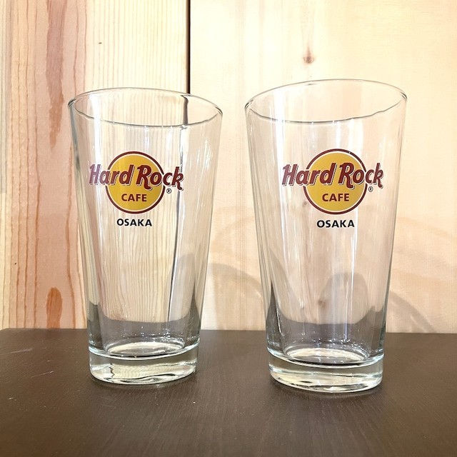 ハードロックカフェ タンブラー2個セット タンブラー大 ダイジョッキ ビールグラス 中古 おしゃれなグラス Hard Rock Cafe 家具と雑貨のリサイクルショップ Osmworks