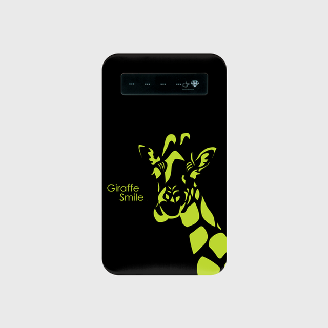 モバイルバッテリー Giraffe Yellow Microusbケーブル 蓄電用コード