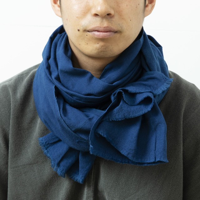 G-38 伊勢木綿 作業首巻 ふた巾 抗菌藍染