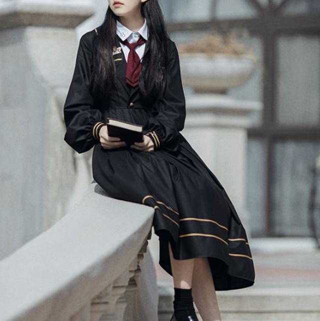 9月末発送 クラシカルワンピース 春秋 春夏 ジャケットワンピース ロング フレア 長袖 学生風 英国風 制服 セーラー服 かわいい 上品 クラシカル クラロリ 大きいサイズ サイズ豊富 撮影 イベント おでかけ ゴスロリ ロリータファッション Loli4144 Luxury