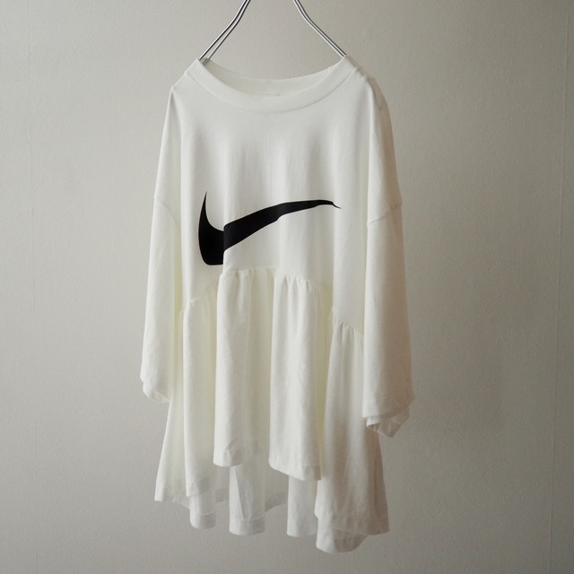 Remake Nike Frill T Shirt リメイク ナイキ フリルtシャツ ホワイト And1931