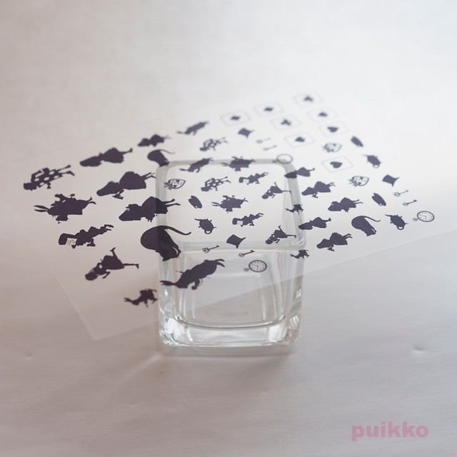 不思議の国のアリス シルエット レジン封入用フィルム Puikko 不思議の国のアリス シルエット レジン封入用フィルム Puikko