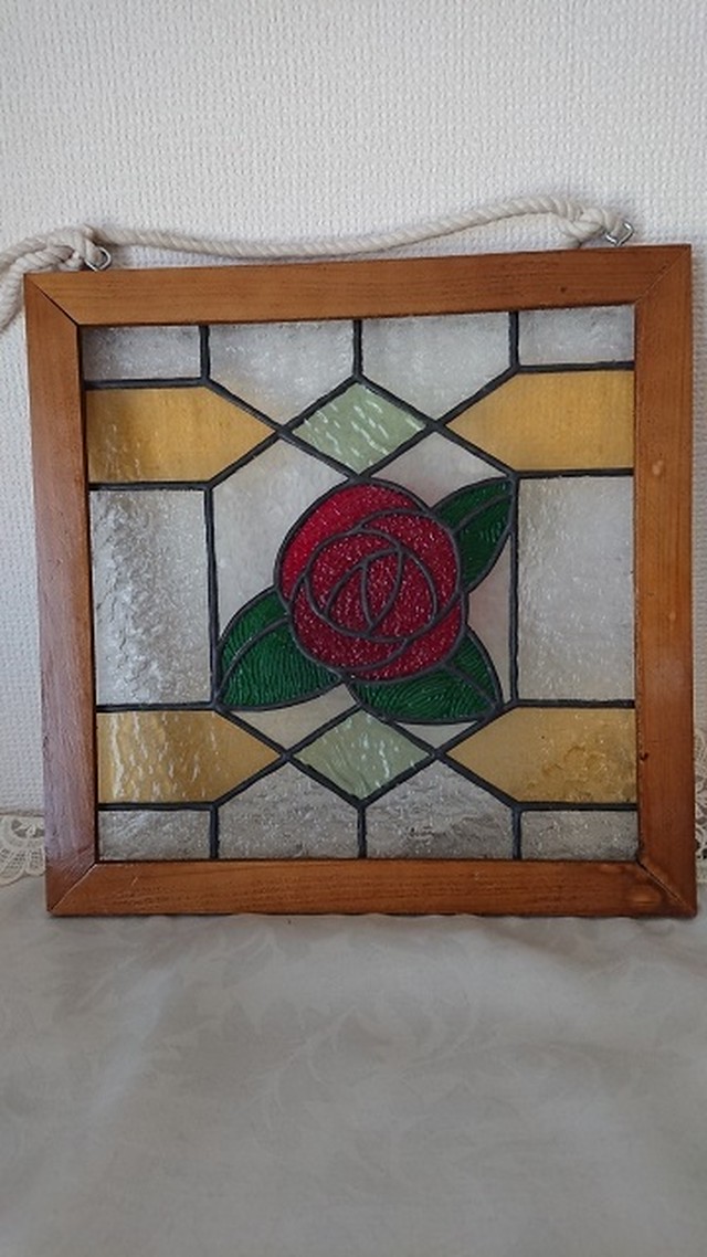 ステンドグラス パネル 薔薇 ステンドグラスギャラリー Sakura