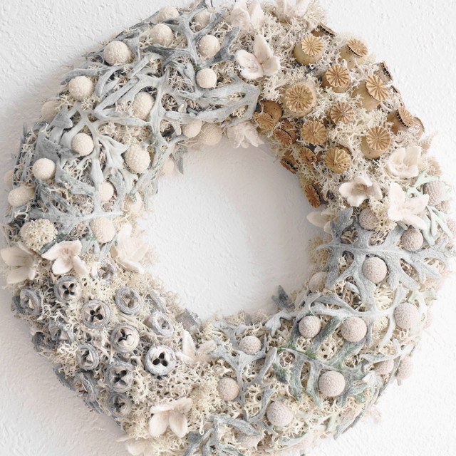 アイスランドモス の 北欧 風 リース 坂の上のラボ