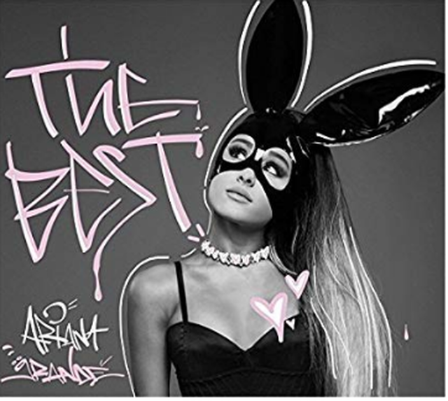 日本未発売 アリアナ グランデ Ariana Grande ベストアルバム表紙デザインプリント トレーナー 黒 送料無料 Select Shop Salu