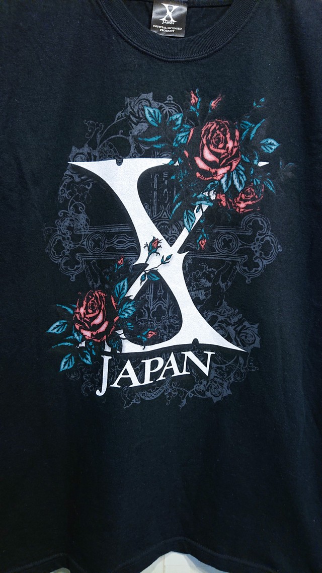 09年 X Japan World Tour 薔薇ロゴ Tシャツ ライブ グッズ 情熱古着店