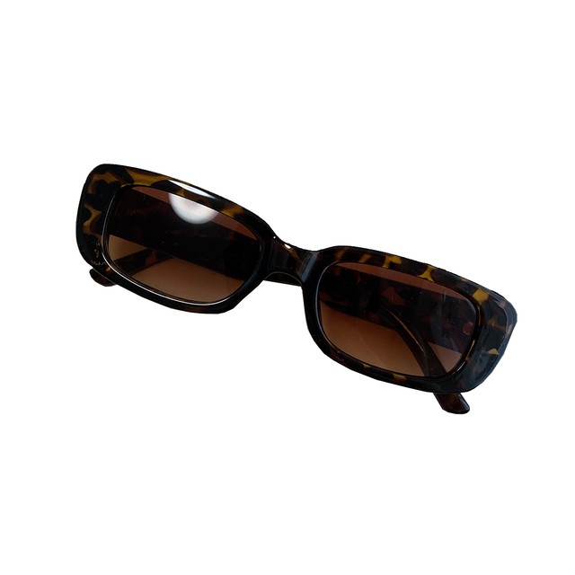 【Select】Square Leopard Sun Glasses