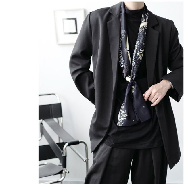 オープンタイプ テーラード ジャケット バックデザイン 個性的 キレイめ オープンバック ブラック 黒 メンズ レディース ユニセックス ロング丈 Pコート フォーマル 韓国 シック モード お支払い後日以内に発送 Out085 Garcons