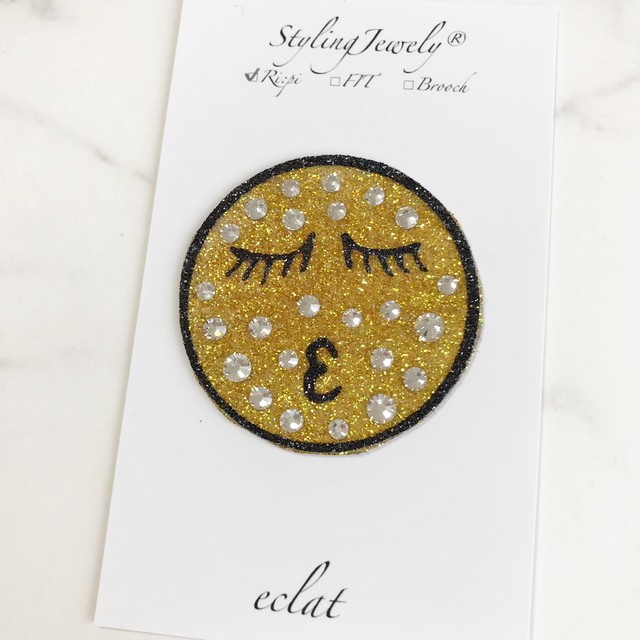 リピ特価 にこちゃんマーク スタイリングジュエリー 貼ってはがせる 繰り返し貼れるデコシール スマイル Smile スマホアクセサリー ウォールステッカー Eclatuk