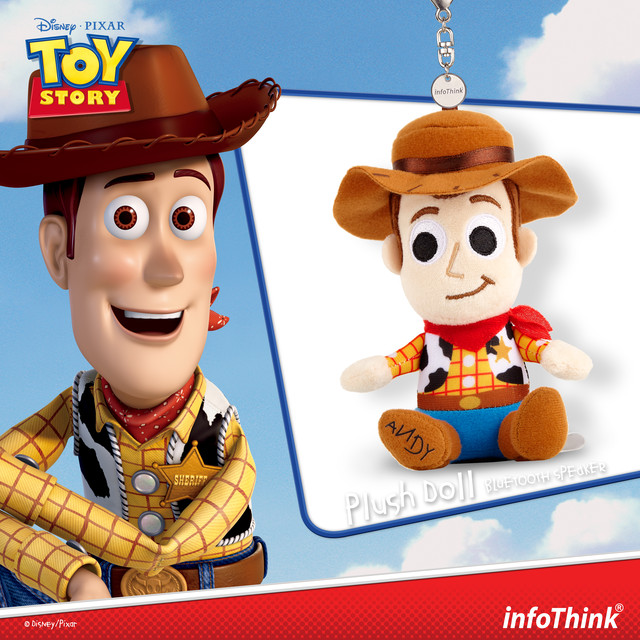 Infothink Bluetooth スピーカー Bluetooth Speaker ディズニー Disney ピクサー Pixer トイ ストーリー Toy Story ぬいぐるみ Plush Doll ウッディ Woody Bsp600 Woody E Qualia イークオリア