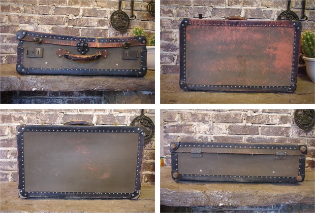 Sale アメリカンヴィンテージ紙製トランク ジャンクトラベルスーツケース C 161 Antique Style アンスタ アメリカ買付けの ヴィンテージ アンティークのおみせ