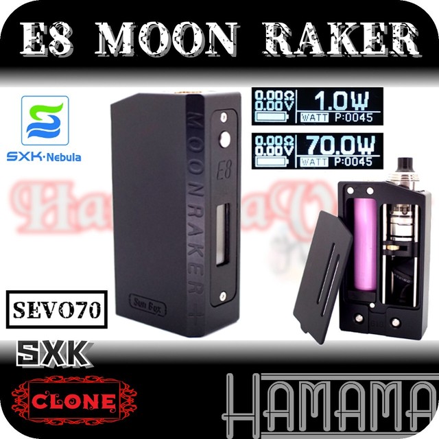 国内発送 送料無料 クローン E8 Moonraker Vape Mod Hamama Vape Hamamavape ベイプ Rba ハイエンド テクニカルmod Nano Raker Monster Sunbox ステルス Sxk Clone 並行輸入販売 Vapeショップ Hamama Vape Hamamavapeクローン Rda Rta Rdta