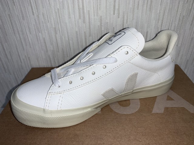 VEJA(I)CAMPO CHROMEFREE EXTRA-WHITE NATURAL-SUEDE 20%OFF