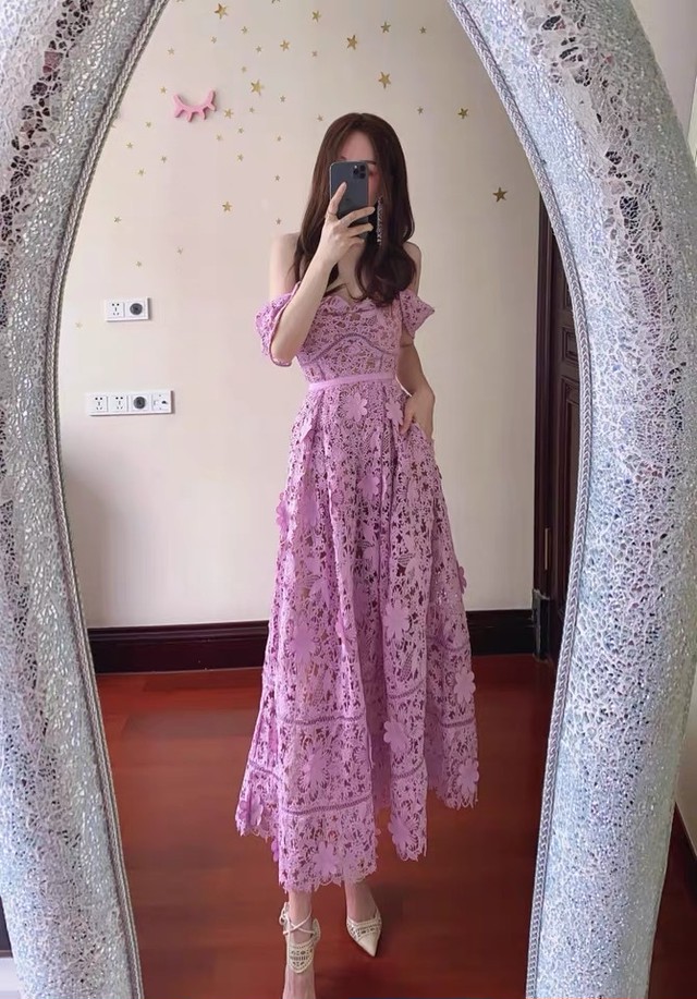 オフショル レース マキシ ワンピース Estela エステラ レディース 通販 Bace 韓国