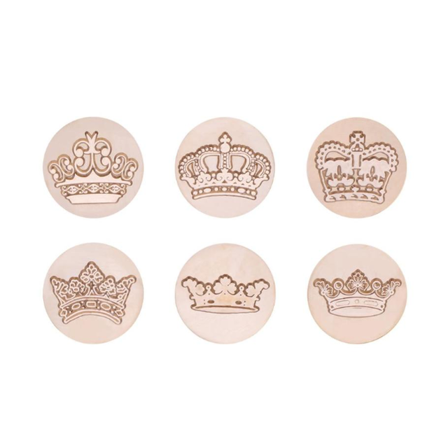 お取り寄せ ハンドル付きシーリングスタンプ 王冠各種 丸型 シーリングスタンプとセレクト雑貨 Unfinished Eden