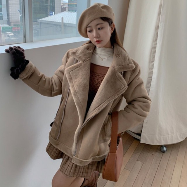 Femmemuse Fur Mouton Jacket 3colors 正規品 韓国ブランド 韓国通販 韓国代行 韓国ファッション ムートン コート ジャケット Nb Bz Bonz 韓国 ブランド 正規品のみ