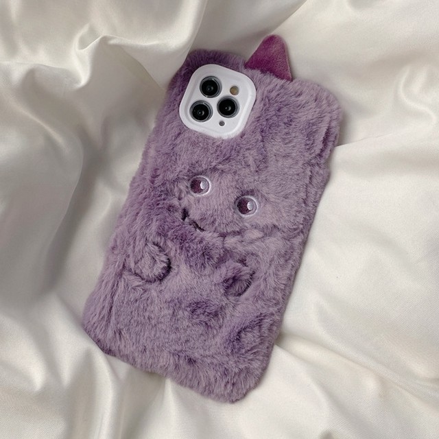 Iphoneケース 各機種用あり ふわふわ もこもこ ぬいぐるみ かわいい ファー キャラクター スマホ カバー おしゃれ アイフォン 携帯カバー Cospa Fashion