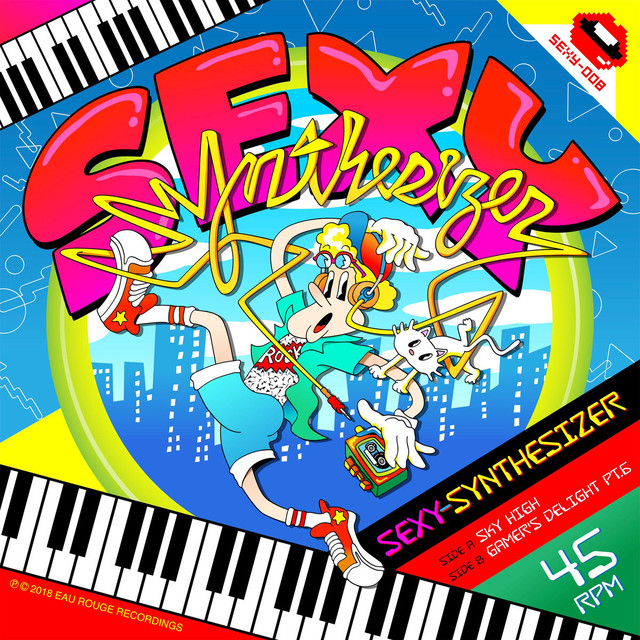 「SKY HIGH 」7INCH ダウンロードコード+ポストカード付き/ SEXYSYNTHESIZER