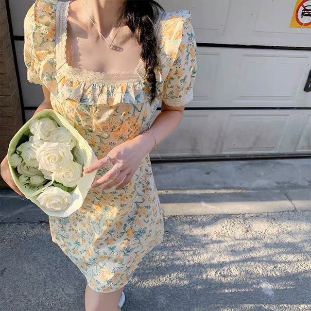 mini flower dress