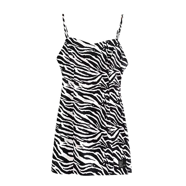 【Cat & Parfum】Zebra Mini Dress