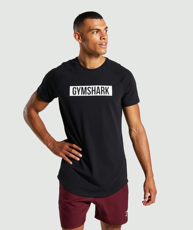 Gymshark ジムシャーク Block T Shirt Black X White Relaxboystore Powered By Be Bold Corp
