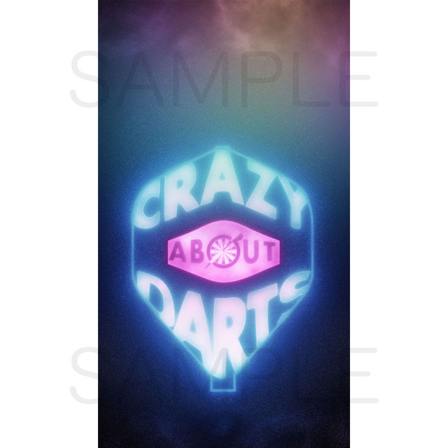 スマホ用壁紙 16 9 Crazy About Darts ネオン Ellen ダーツ好きにはたまらない おしゃれなアパレルブランド