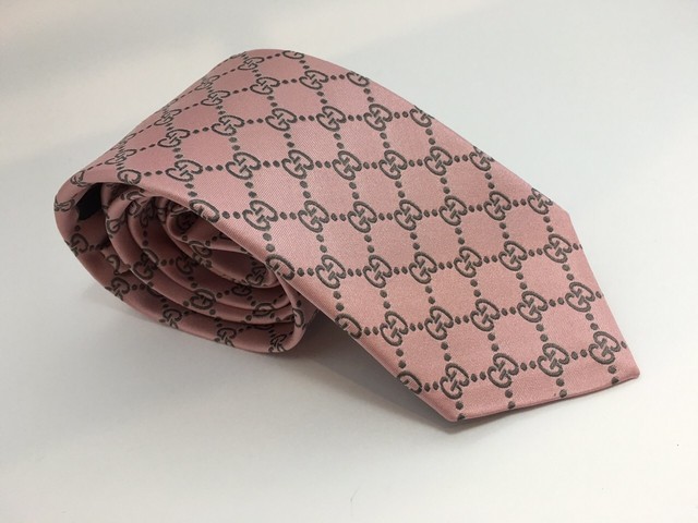 グッチ Gucci ネクタイ ピンク Gg柄 Manzoni