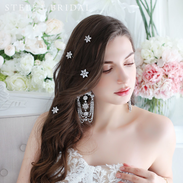 スモールヘッドピース Stella Bridal オシャレ花嫁さま御用達ウェディングアクセサリーショップ ステラブライダル