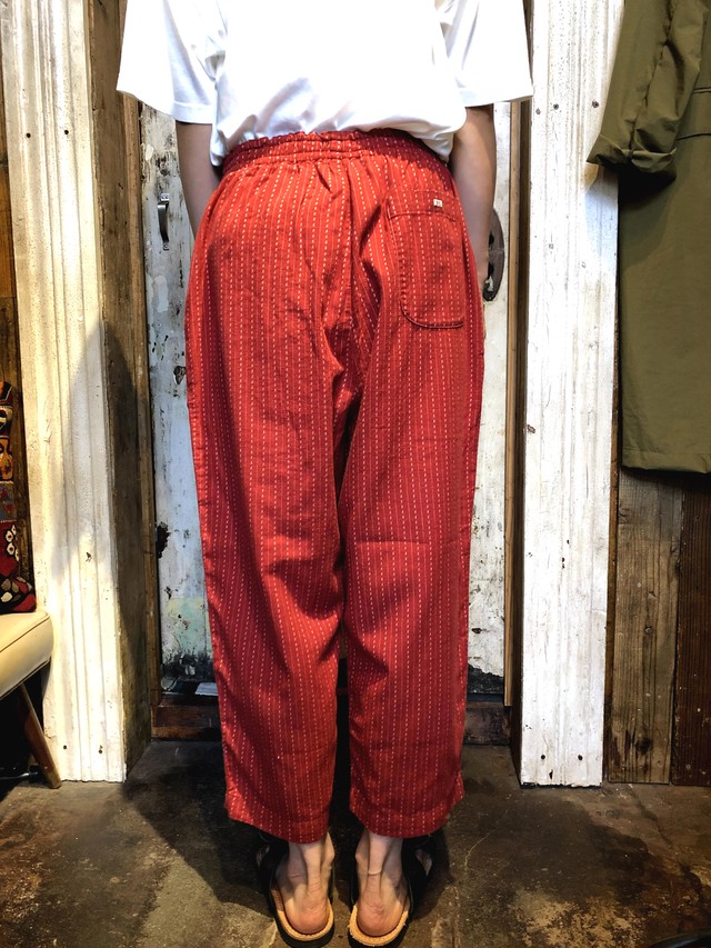 Porter Classic ポータークラシック Happy Red Peace Pants Red ハッピーレッドピースパンツ レッド O Mureys Mado