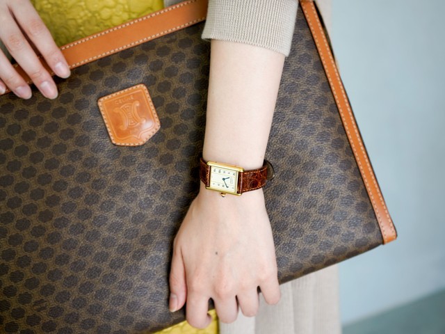 Cartier カルティエ マストタンク ヴェルメイユ クオーツ 革ベルト 腕時計 レディース Rean