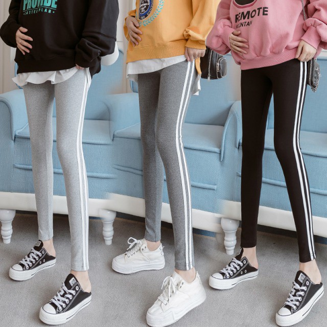 ワイドパンツルック 30代 40代 50代 レディース コーデ ロング丈 9分丈 ライン スリム コットン カジュアル ゆったり マタニティ おしゃれ ブラック グレー 春夏 冷房対策 レギンス ワンピの里