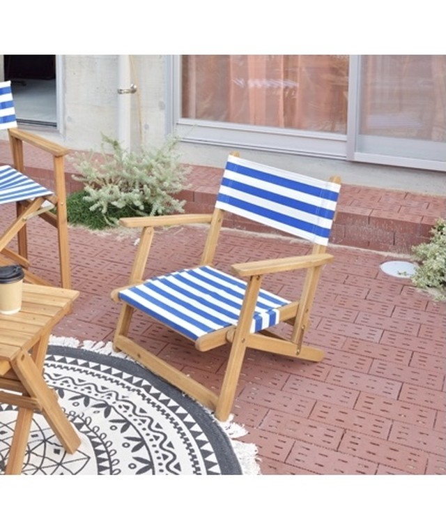 Outdoor Villeia Folding Low Chair / アウトドア 折りたたみ ローチェア