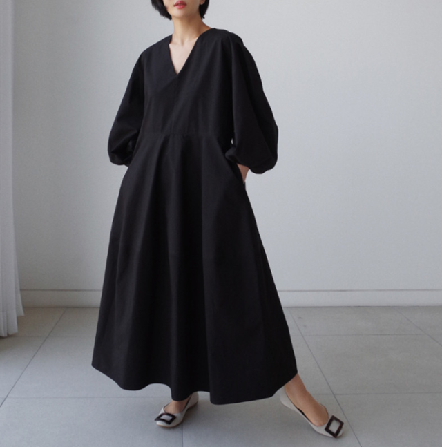 ゆったり 長袖 ワンピース ロングワンピース ロング丈 Vネック Aライン ルーズ 無地 シンプル ナチュラル 体型カバー マタニティウェア お出かけ デート 30代40代50代 春 秋 冬 Rb A12 0015 Redbell