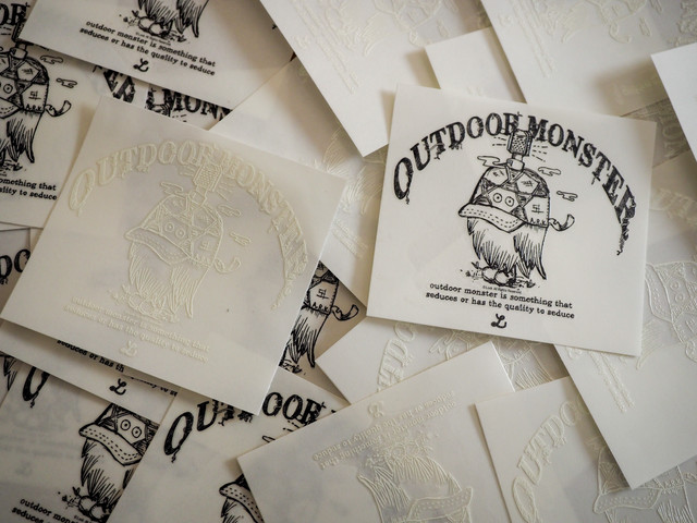 Leatherbird アウトドアモンスター 転写シール A R K Handmade Design Studio