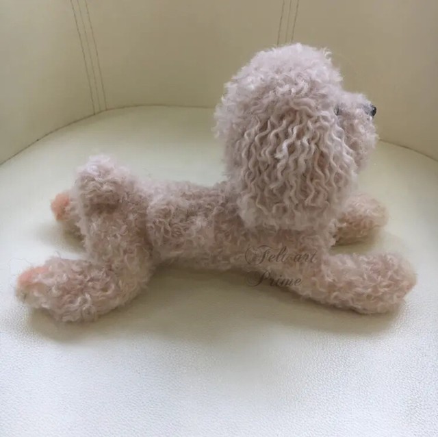 リアル羊毛フェルト 羊毛フェルト 犬 トイプードル Felt Art Prime