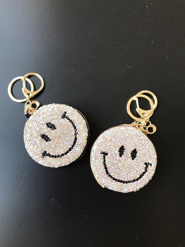 ニコちゃん キーホルダー コインケース きらきらラインストーン Kimmy