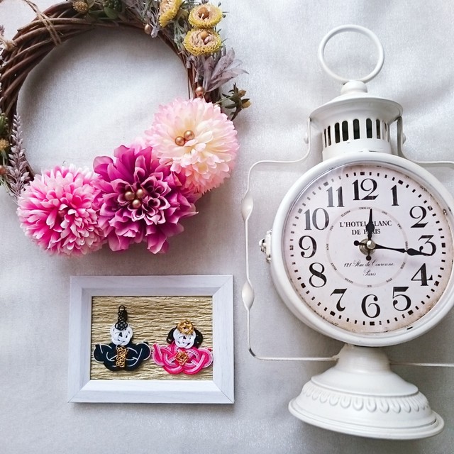 水引アート 雛人形 Green Leaf 和洋折衷な水引アクセサリー