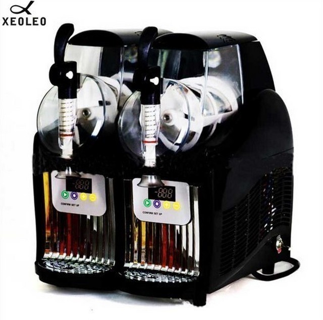 アイスクリームメーカー 業務用 ジェラートマシン シャーベットマシン 商業用 Xeoleoブランド ダブルタンクスラッシュマシン 2 5l 300w プレイワン Base店