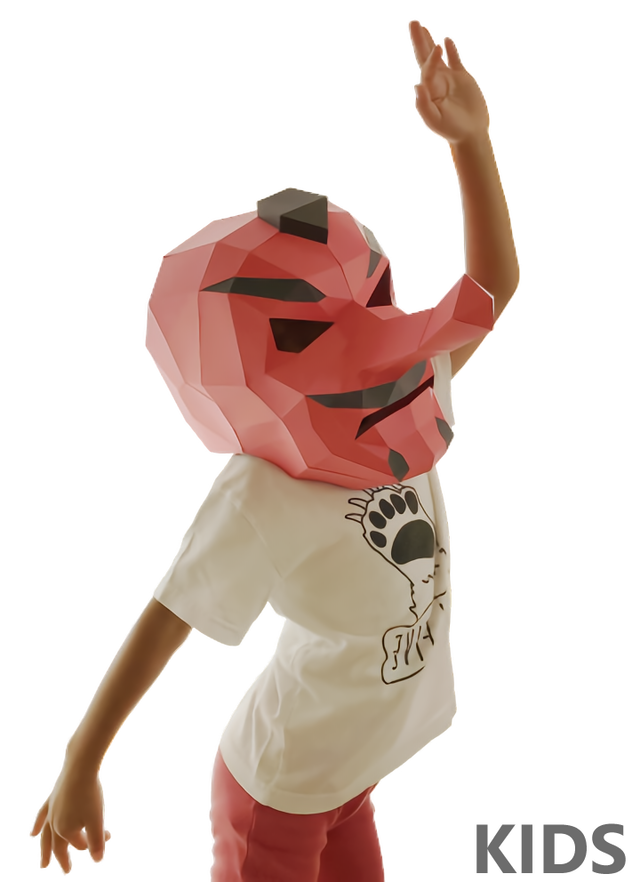 てんぐ 天狗 テング マスク 子供用 かぶりもの 手作り人気動物シリーズ かぶれますく ハロウィン仮装衣装にも 送料込 Tengu 3d Mask Papercraft For Kids Diy かぶれますく かぶりもの 被り物 動物マスク手作りペーパークラフト おもしろ 面白い かわいい