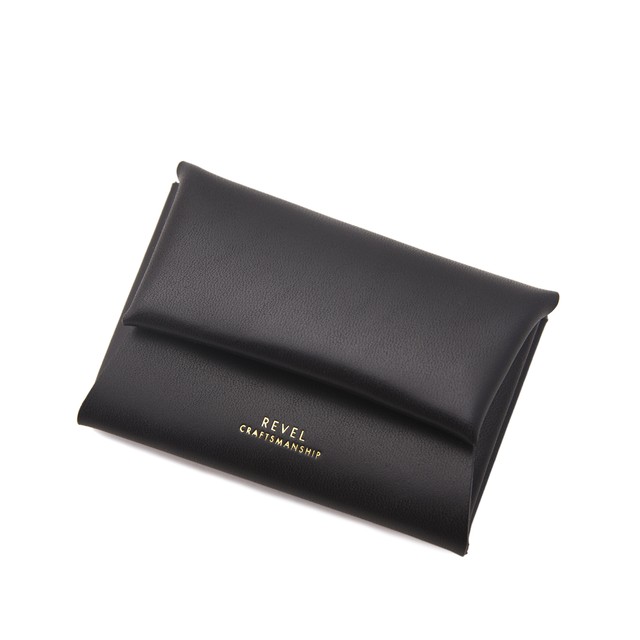 折革ミニ財布 - S.WALLET ブラック