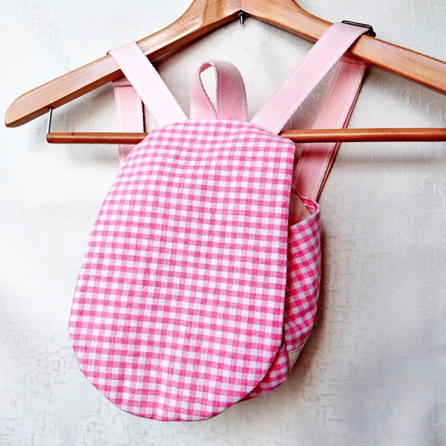 お揃いコーデ ベビーリュック うさみみシュシュ Pink かわいいガーゼのハンドメイドスタイ通販サイト Haruru