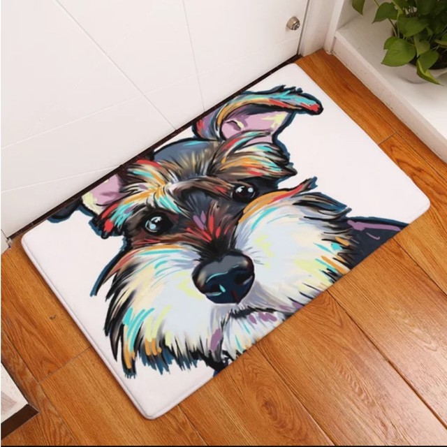 玄関マット キッチン バス 屋内用 ラグマット インテリア かわいい犬 40x60cm Aio Online Store