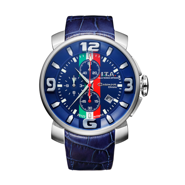 【I.T.A. アイティエー】Casanova chrono Tricolore カサノバ・クロノ トリコローレ(ブルー)/正規輸入品